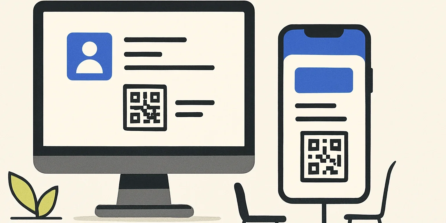 Ad, unvan, telefon ve dijital kartvizit bağlantısı içeren sade bir e-posta imzası örneği