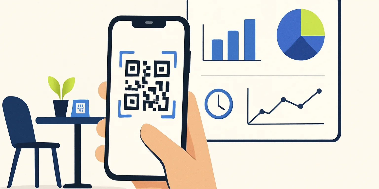 QR kod ziyaretlerini cihaz, şehir ve saat kırılımında gösteren örnek istatistik ekranı