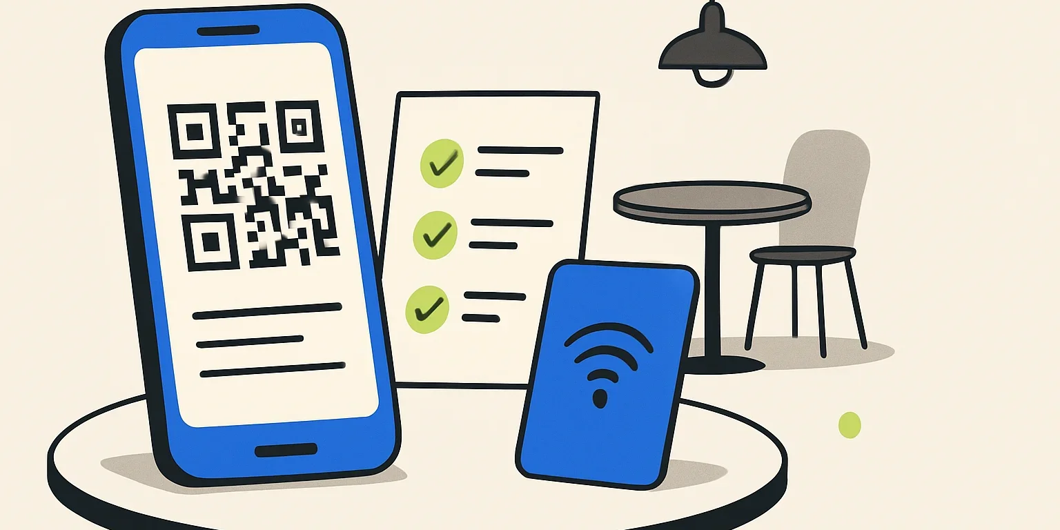 QR menü paketlerinin ücretlerini, ziyaret sınırlarını ve özelliklerini karşılaştıran kafe işletmecisi